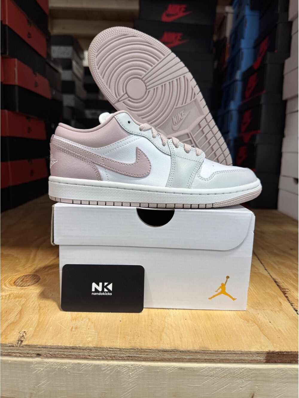 Air Jordan 1 Low DC0774-606 'Particle Rose White' WMNS SIZE 9